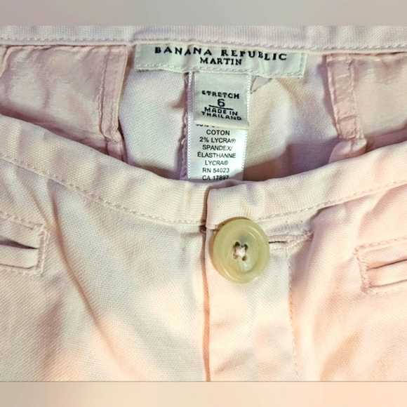Banana Republic Martin Classic Stretch Baby Pink Slacks - Picture 5 of 6